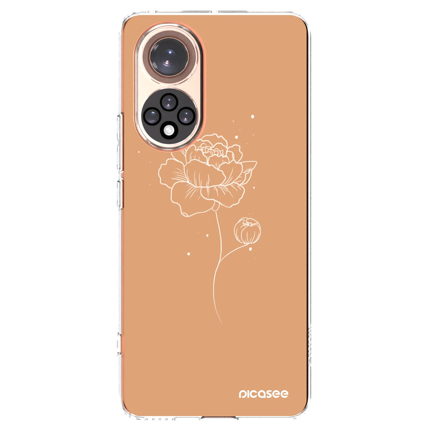 Picasee silikónový prehľadný obal pre Honor 50 5G - Peonies
