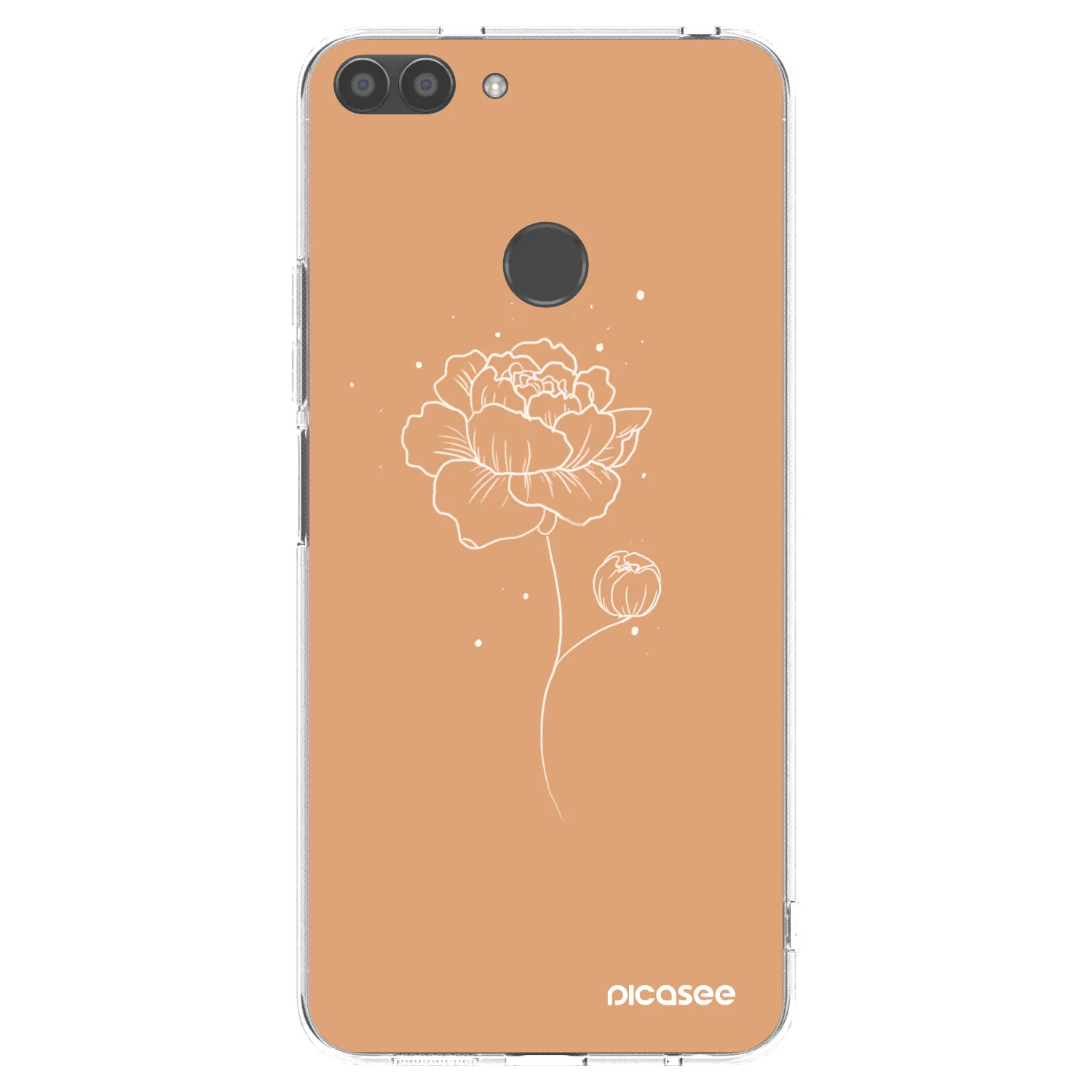Picasee silikónový prehľadný obal pre Huawei P Smart - Peonies