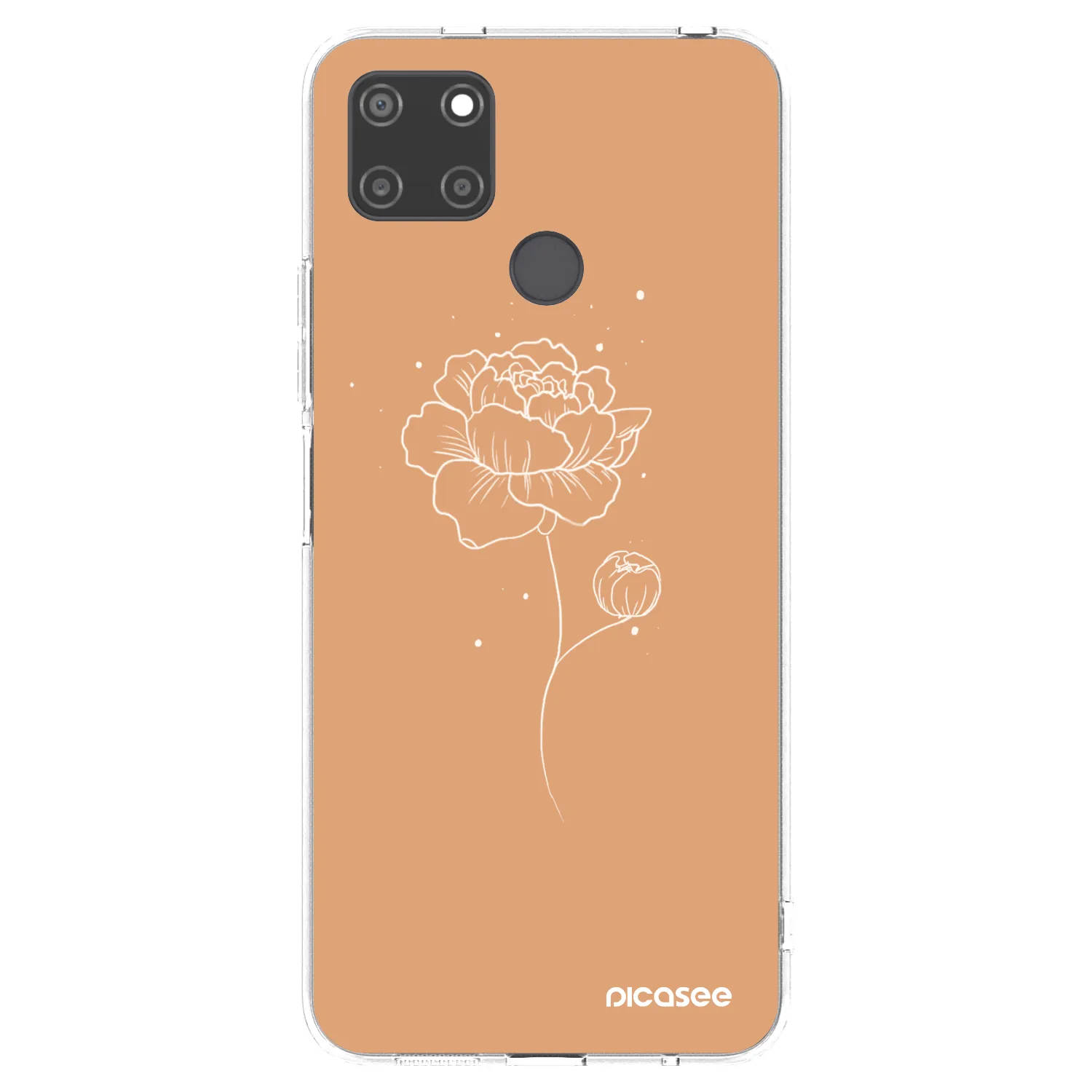 Picasee silikónový prehľadný obal pre Realme C21Y - Peonies