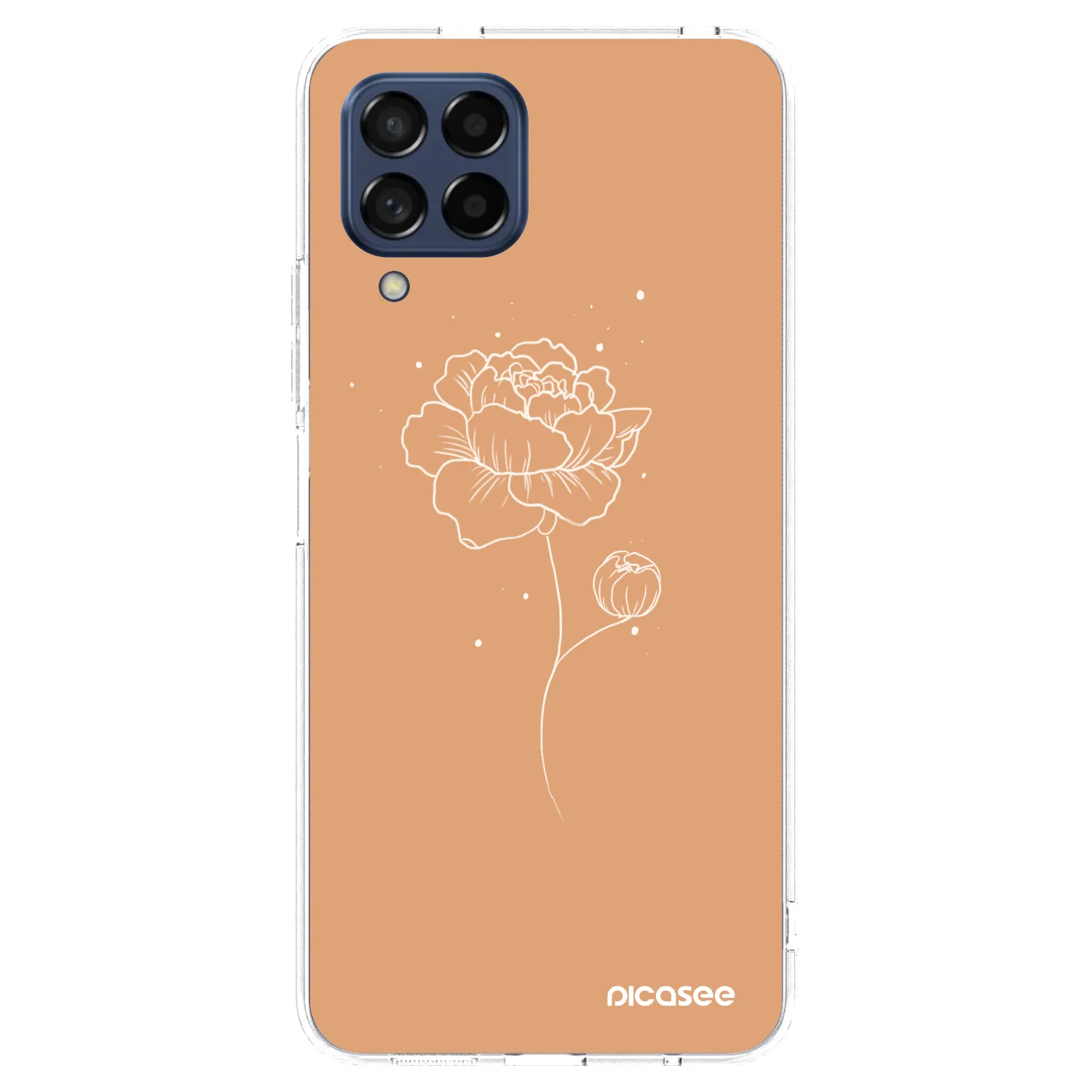 Picasee silikónový prehľadný obal pre Samsung Galaxy M53 5G - Peonies