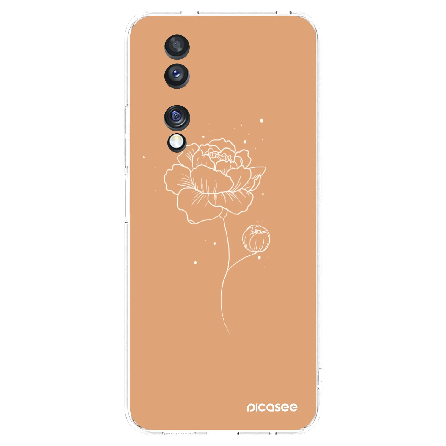 Picasee silikónový prehľadný obal pre Honor 70 - Peonies