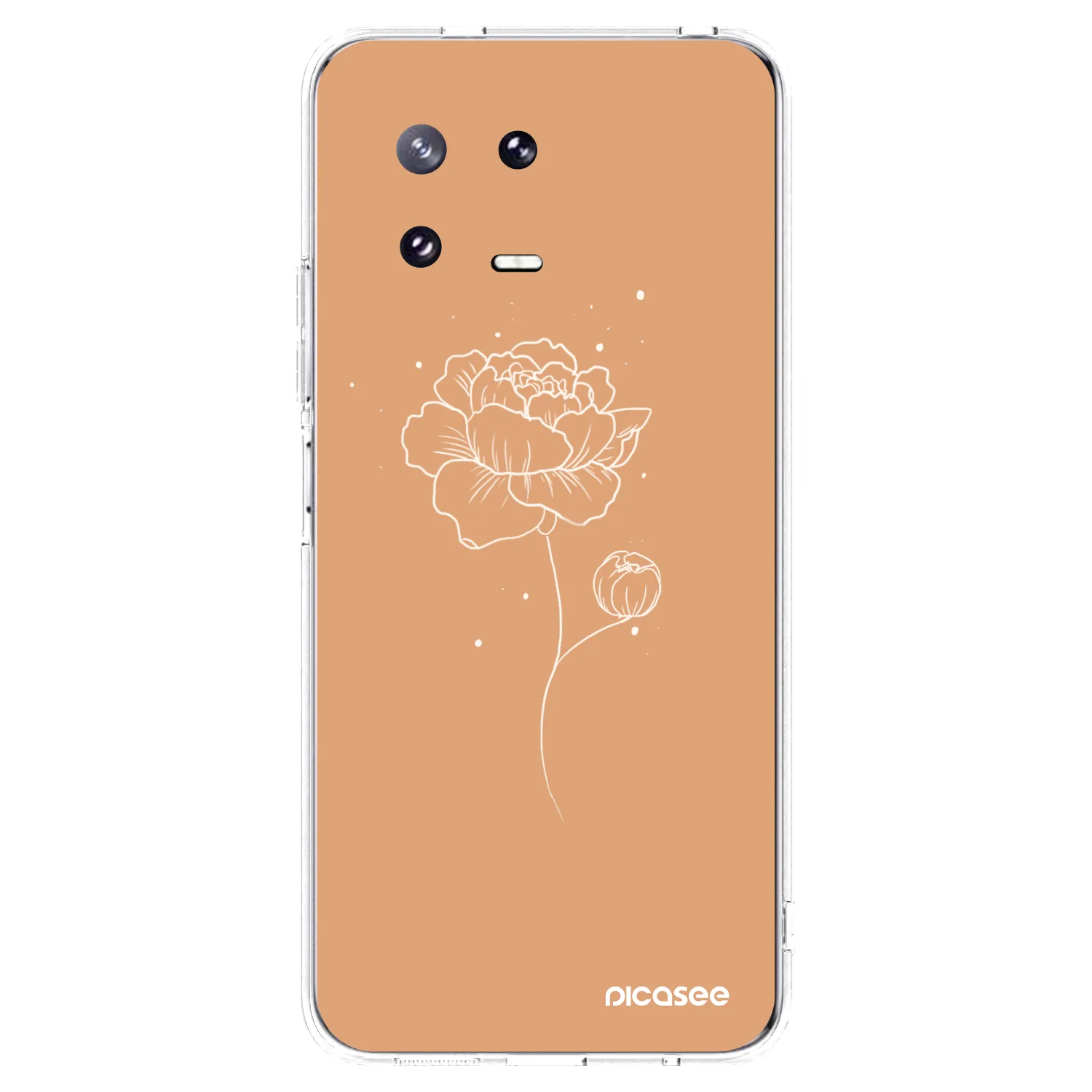 Picasee silikónový prehľadný obal pre Xiaomi 13 Pro - Peonies