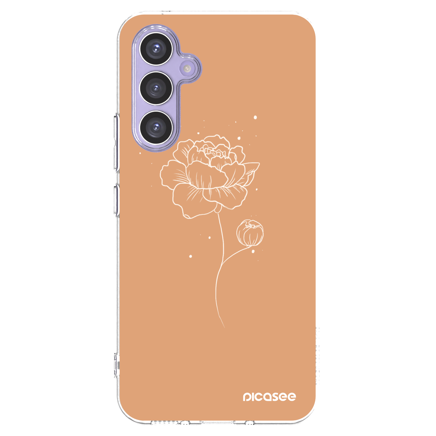 Picasee silikónový prehľadný obal pre Samsung Galaxy A54 5G A546B - Peonies