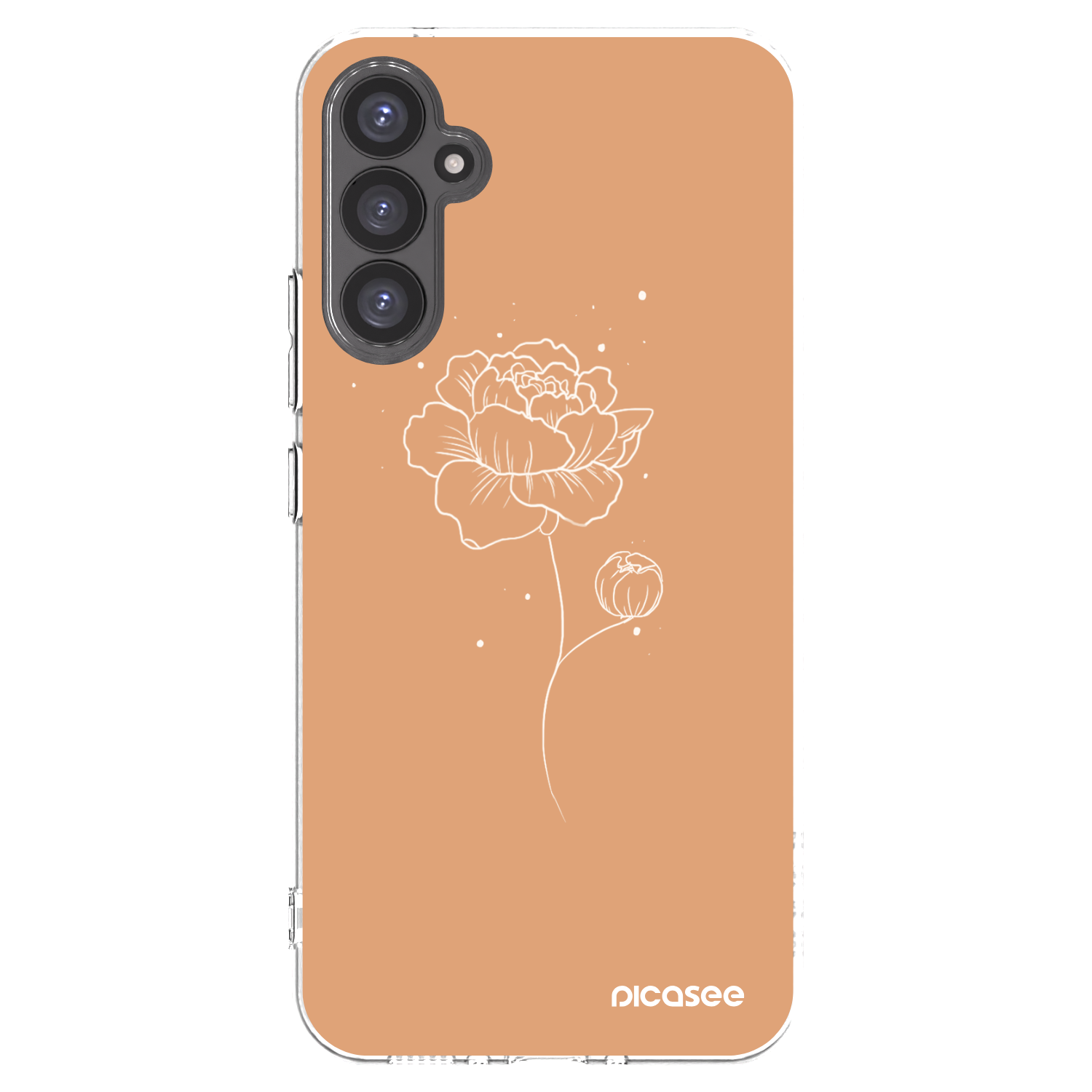 Picasee silikónový prehľadný obal pre Samsung Galaxy A34 5G A346B - Peonies