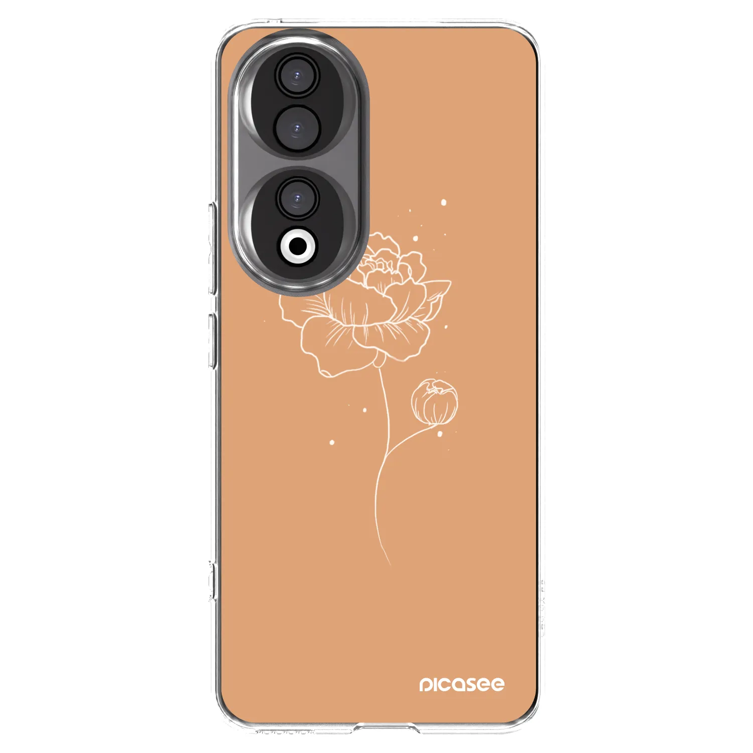 Picasee silikónový prehľadný obal pre Honor 90 5G - Peonies