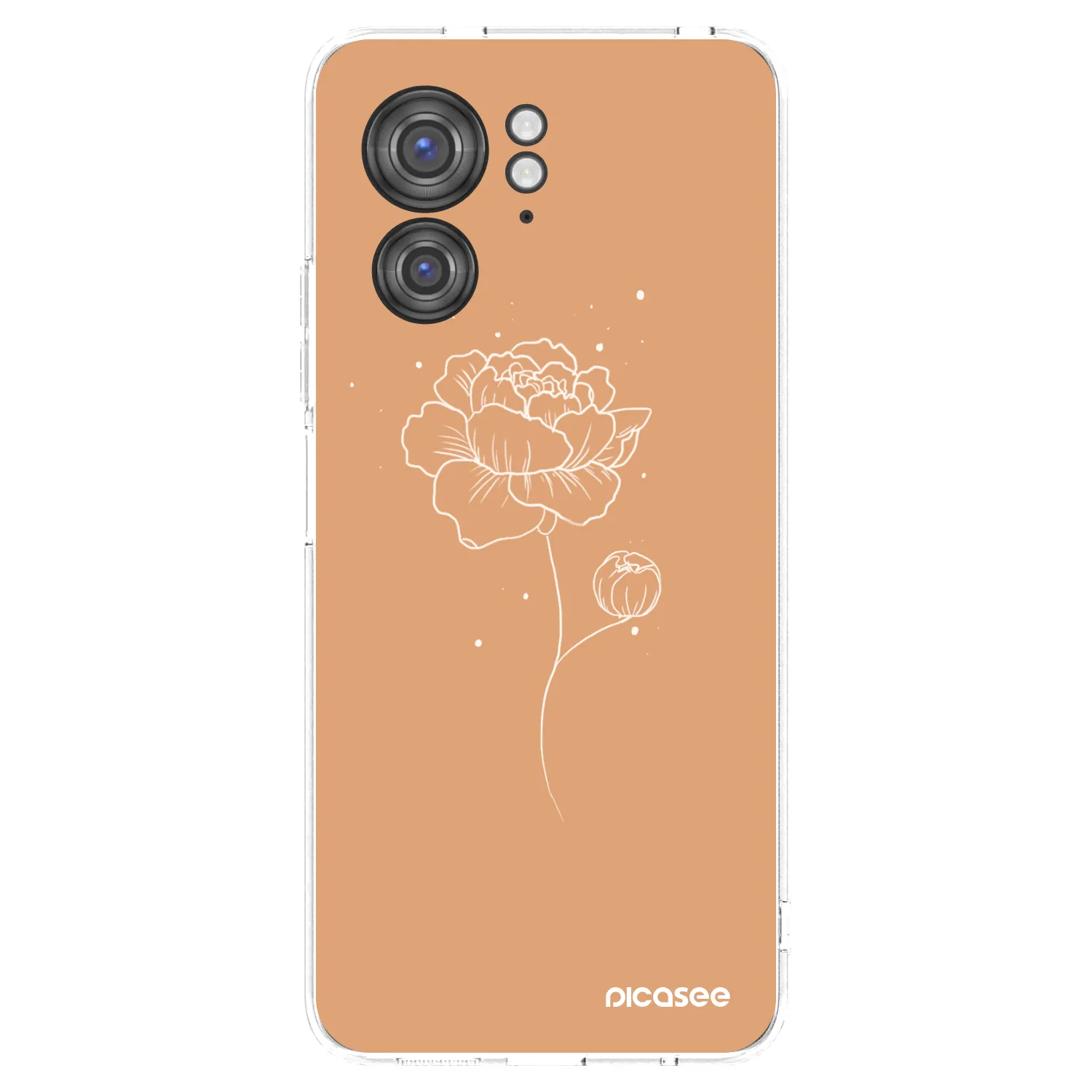 Picasee silikónový prehľadný obal pre Motorola Edge 40 - Peonies