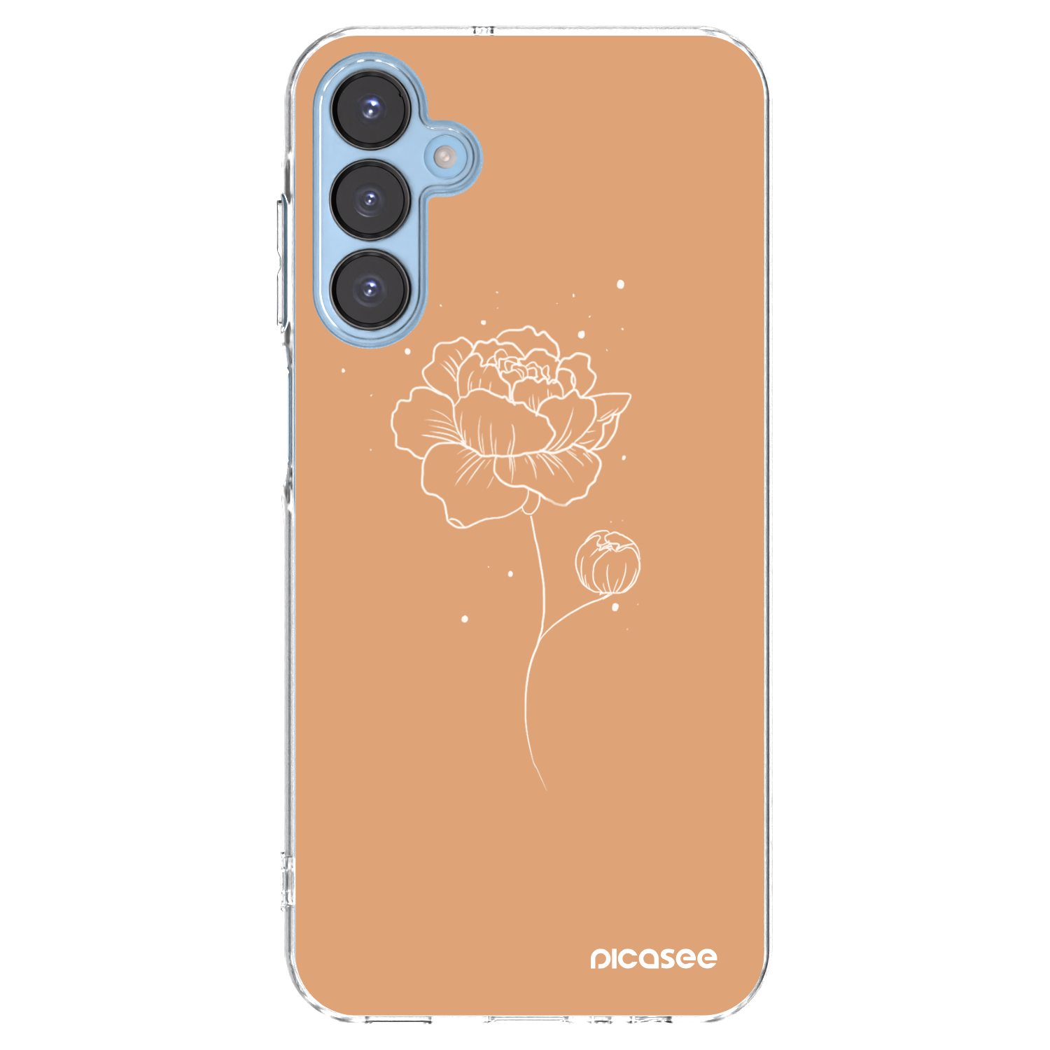 Picasee silikónový prehľadný obal pre Samsung Galaxy A15 A156B 5G - Peonies