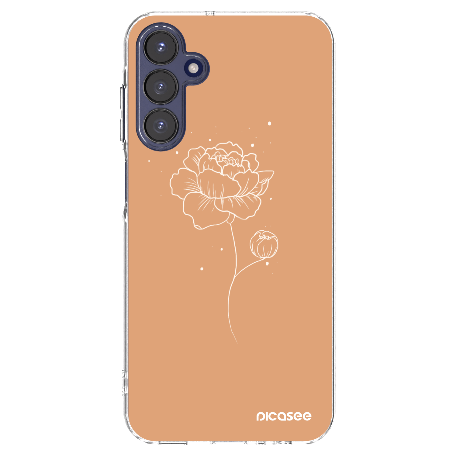 Picasee silikónový prehľadný obal pre Samsung Galaxy A15 A155F 4G - Peonies