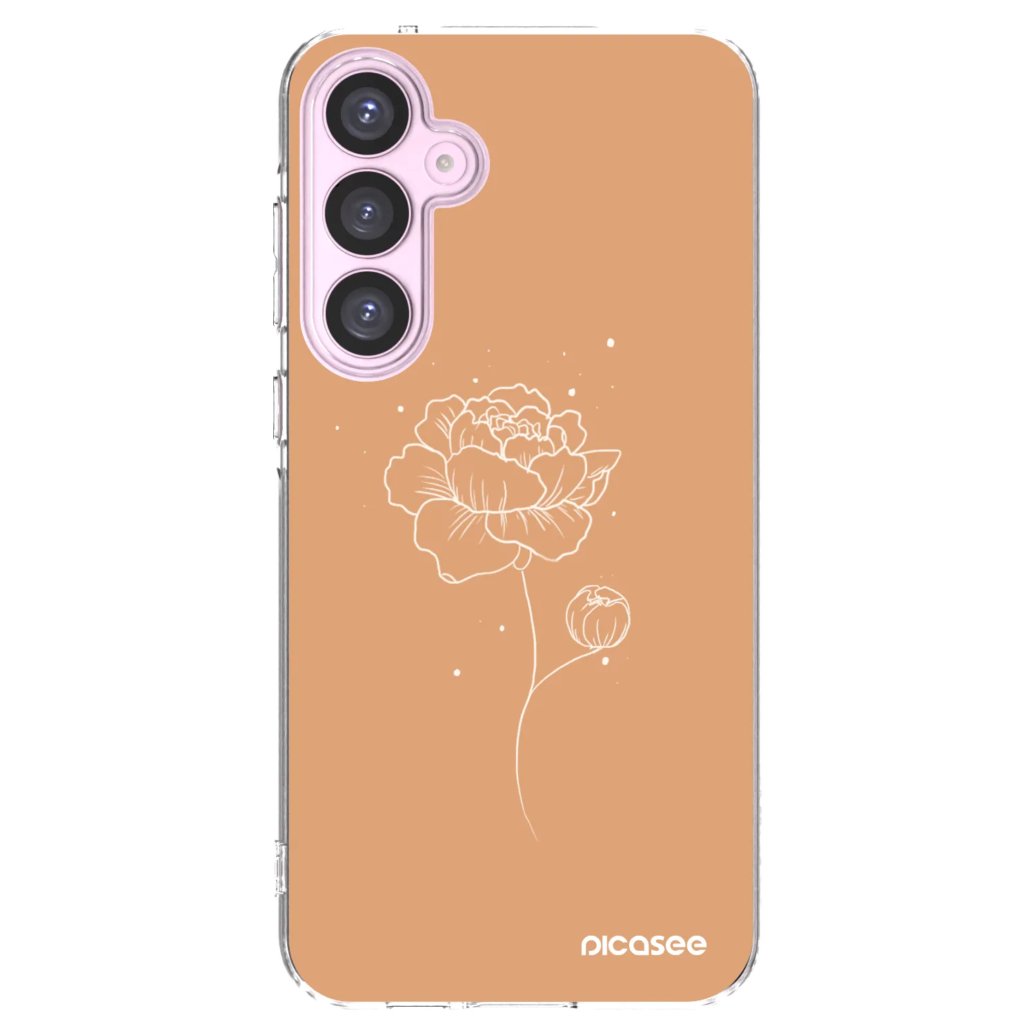 Picasee silikónový prehľadný obal pre Samsung Galaxy A55 5G A556B - Peonies
