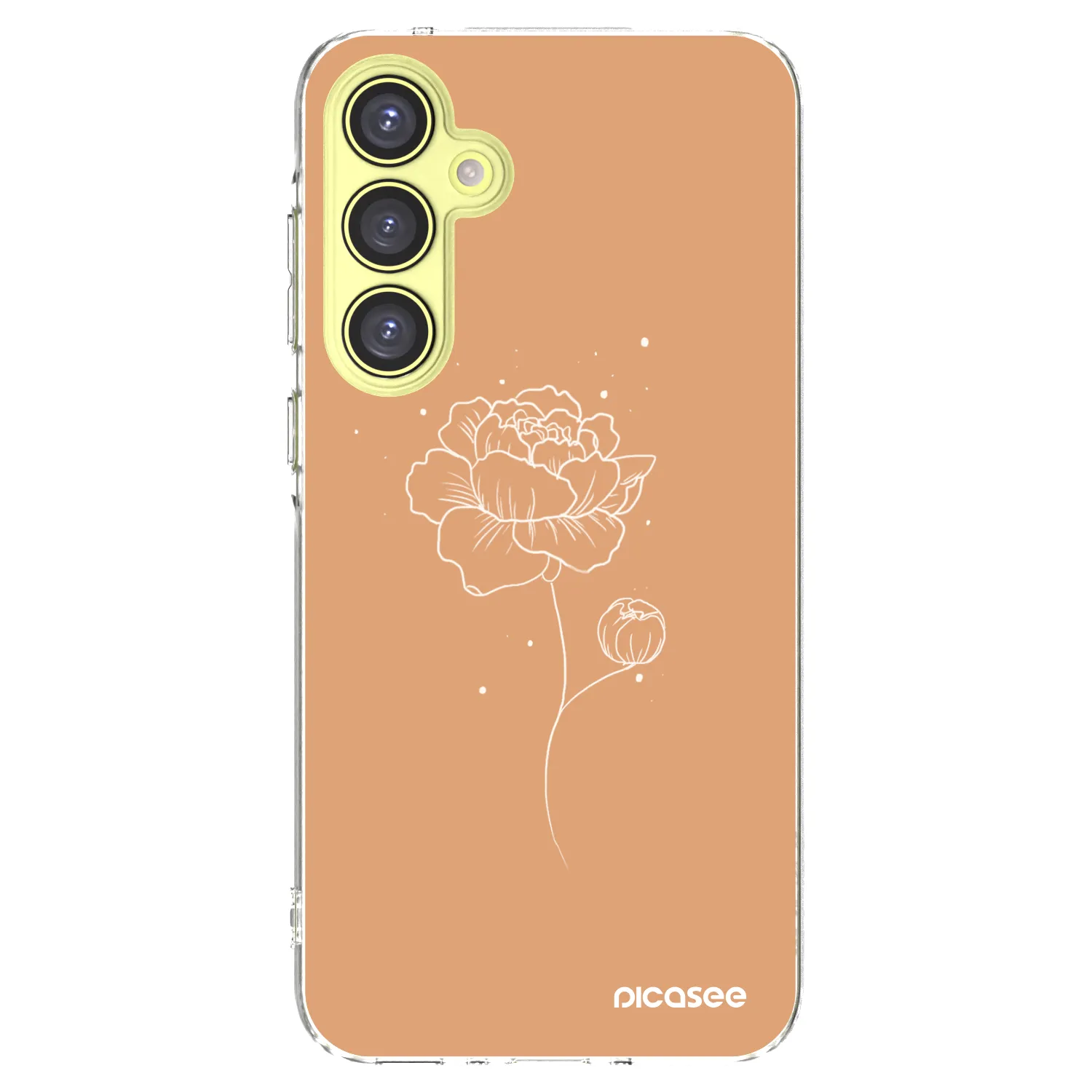 Picasee silikónový prehľadný obal pre Samsung Galaxy A35 5G A356B - Peonies