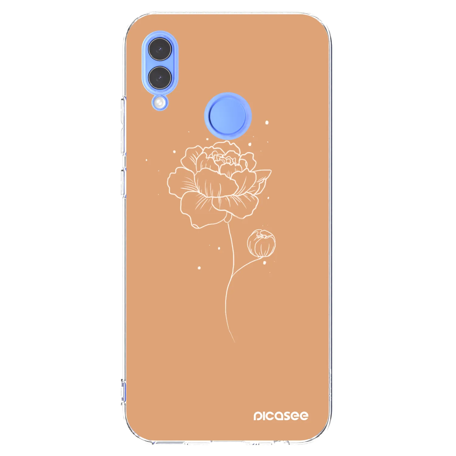Picasee silikónový prehľadný obal pre Huawei P Smart 2019 - Peonies