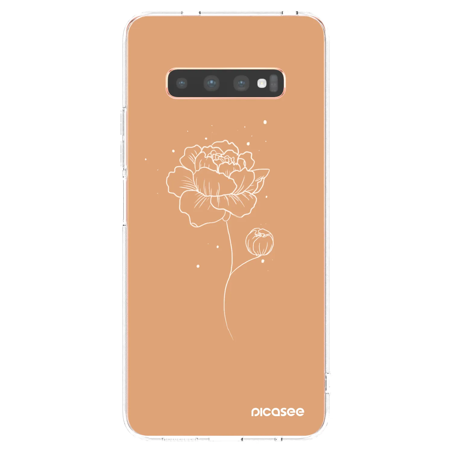 Picasee silikónový prehľadný obal pre Samsung Galaxy S10 Plus G975 - Peonies