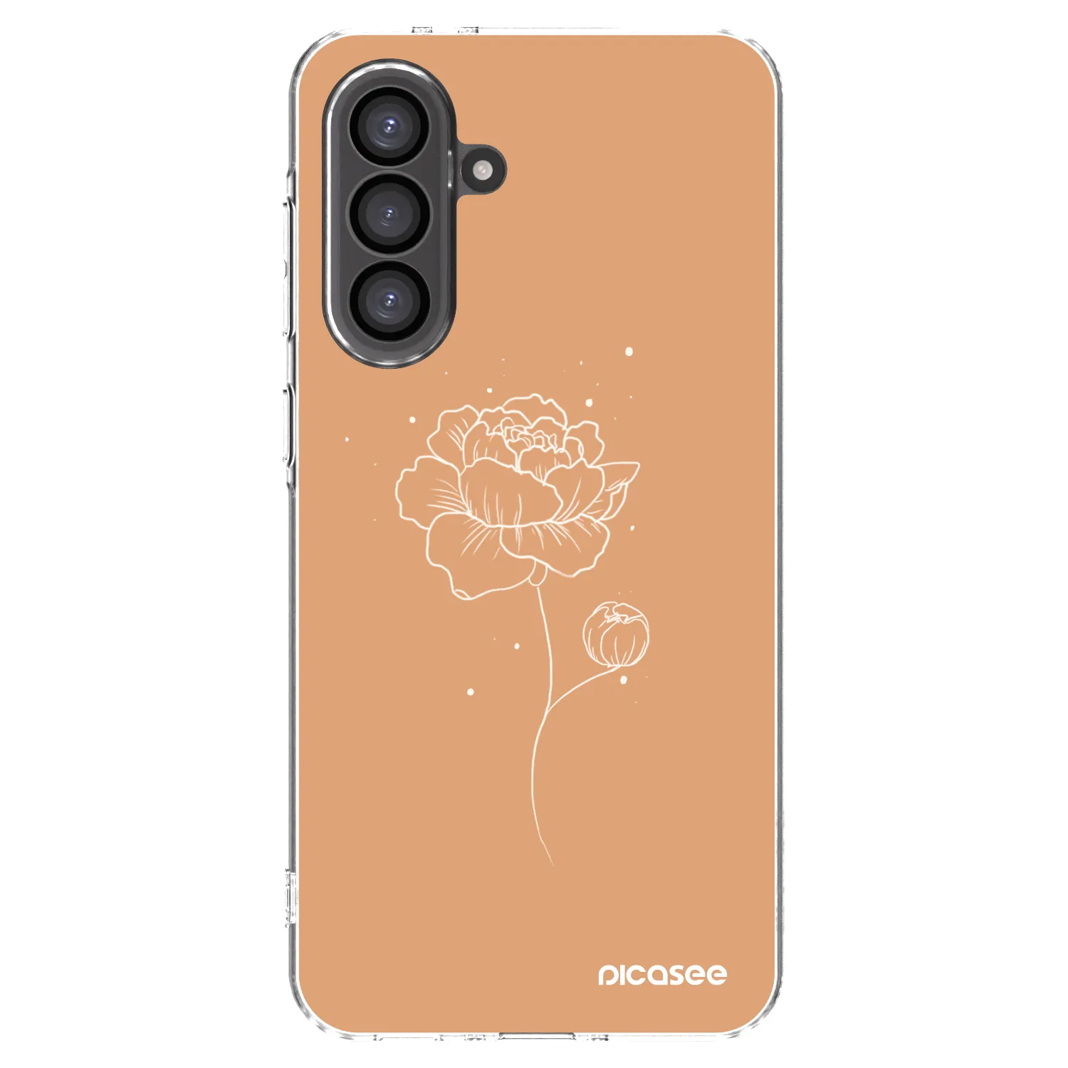 Picasee silikónový prehľadný obal pre Samsung Galaxy A56 5G A566B - Peonies