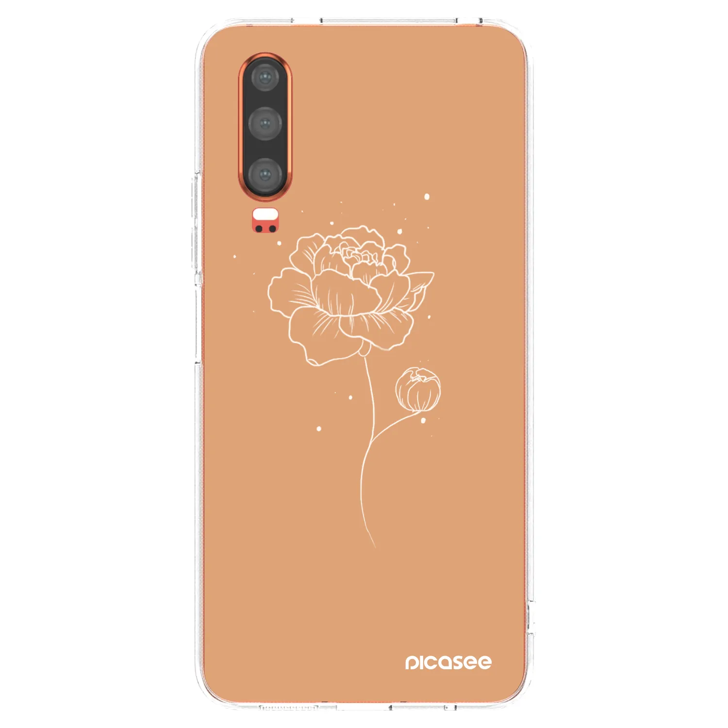 Silikónový prehľadný obal pre Huawei P30 - Peonies