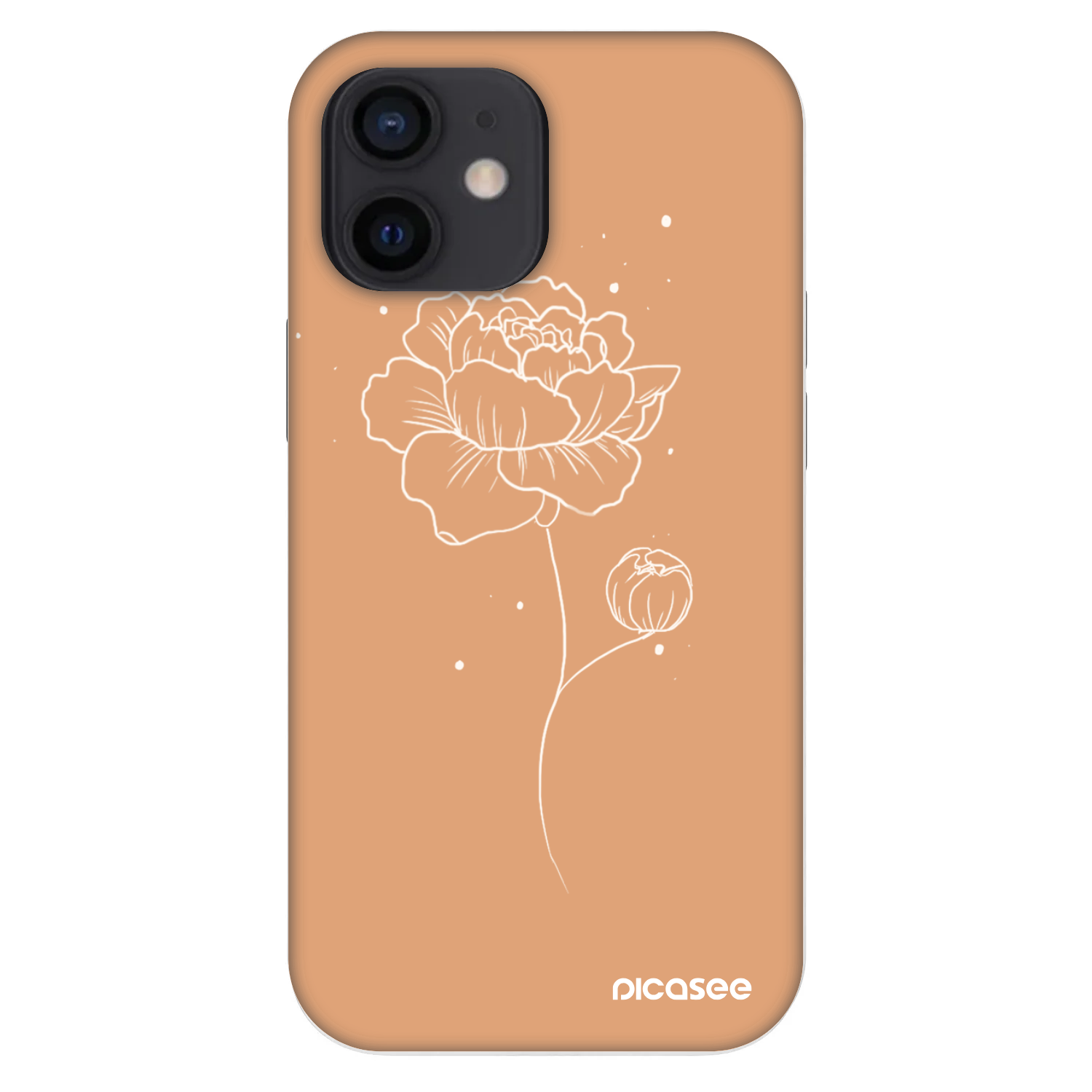 Picasee Fashion Case pre Apple iPhone 12 mini - Peonies
