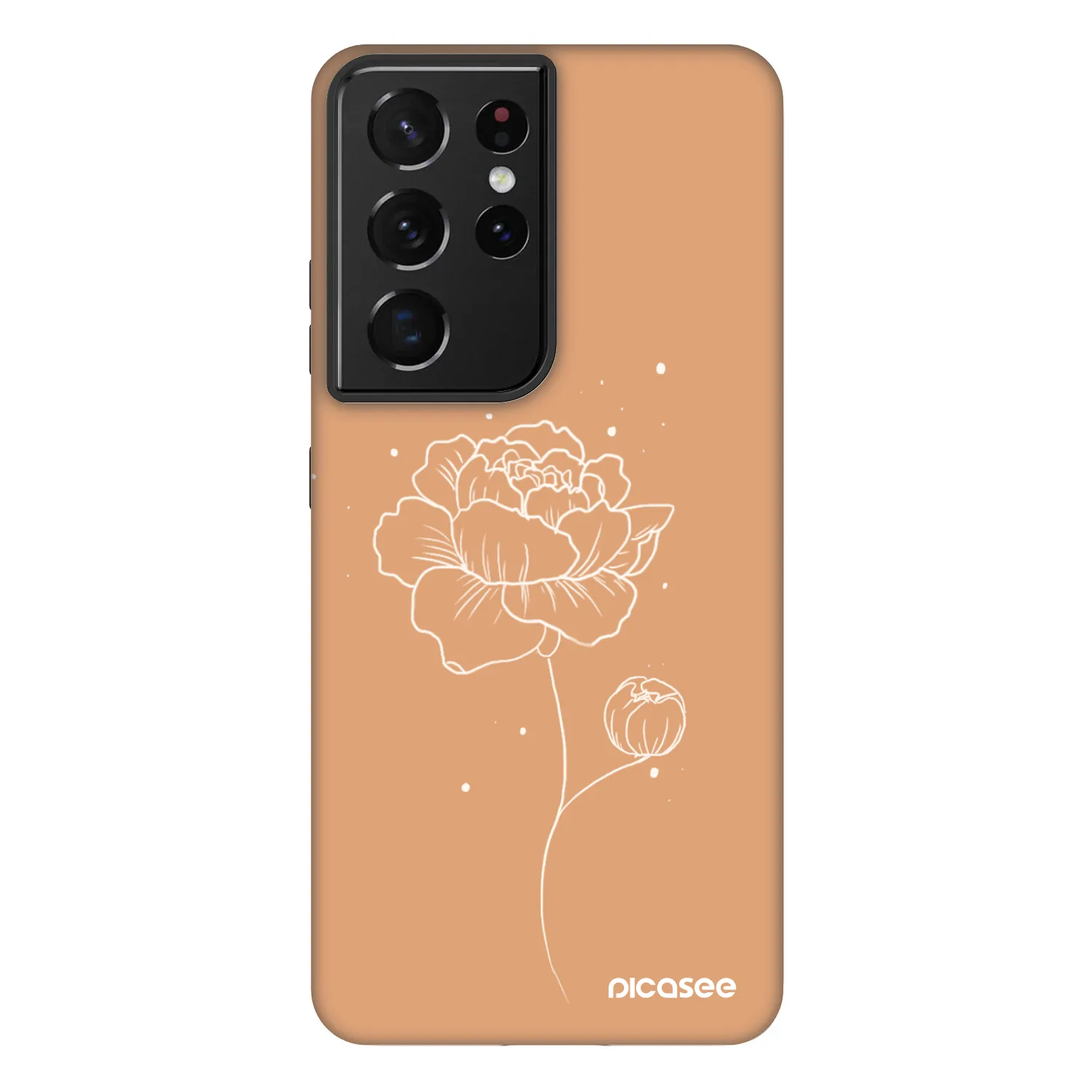 Picasee Fashion Case pre Samsung Galaxy S21 Ultra 5G G998B - Peonies