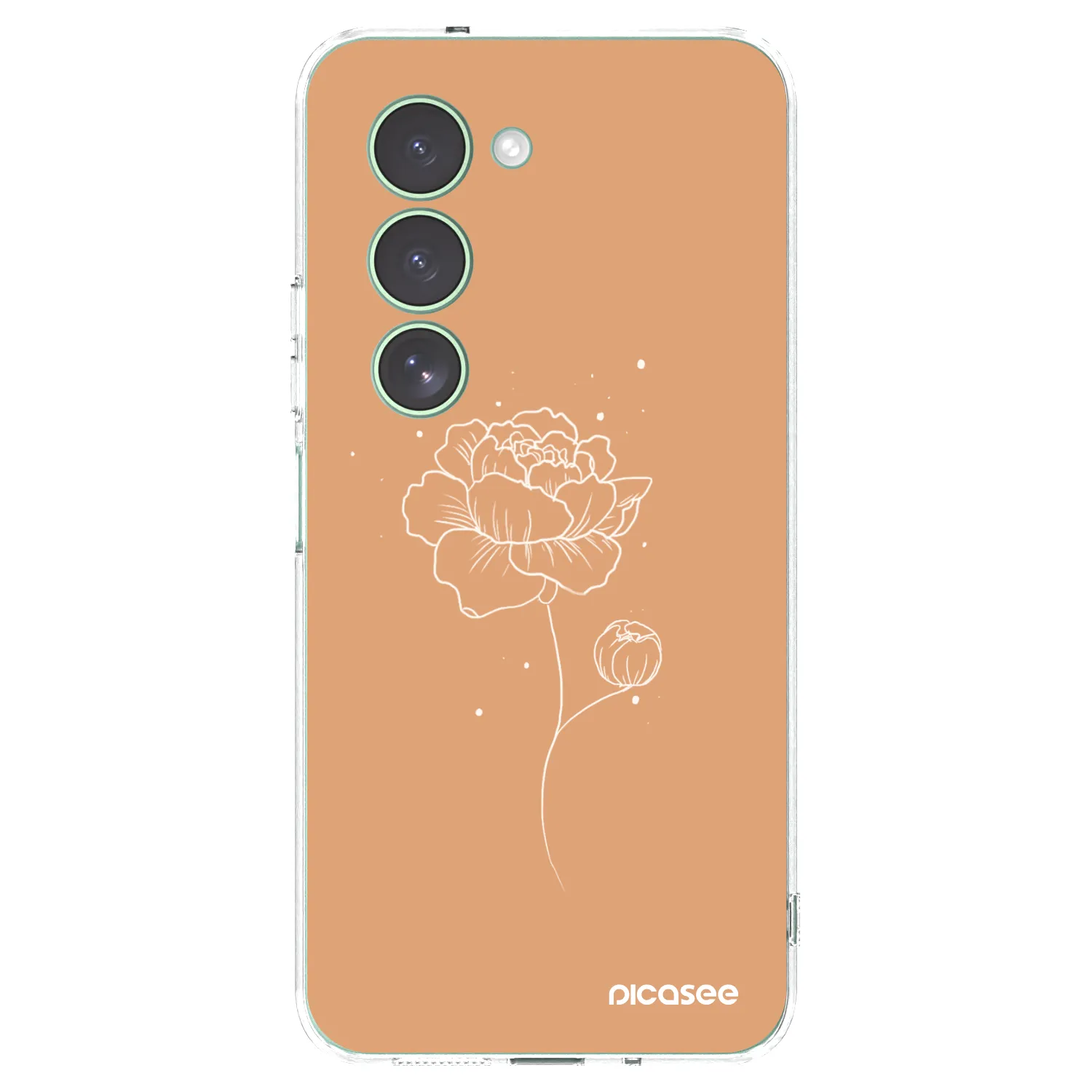 Silikónový prehľadný obal pre Xiaomi Redmi 15 5G - Peonies