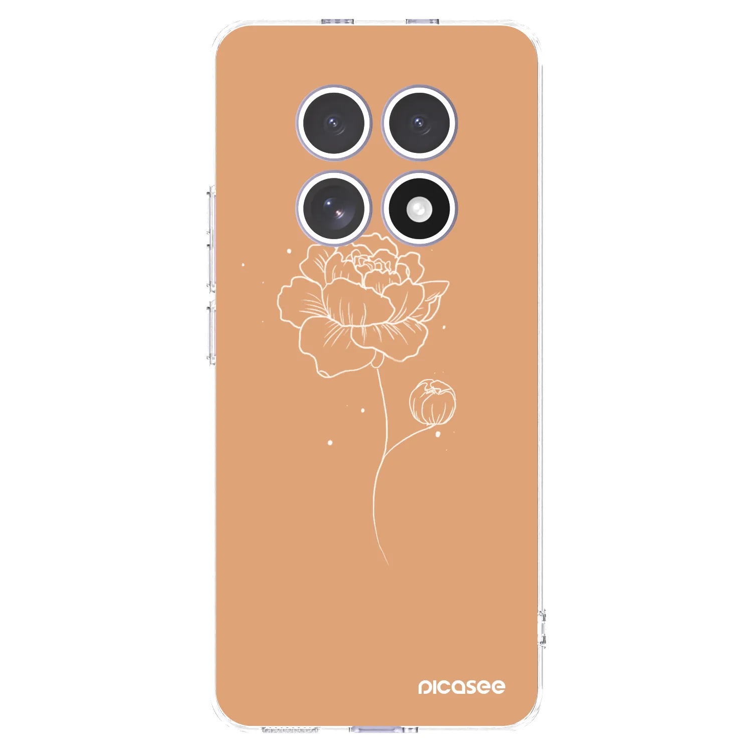 Picasee silikónový prehľadný obal pre Xiaomi Redmi Note 15 - Peonies