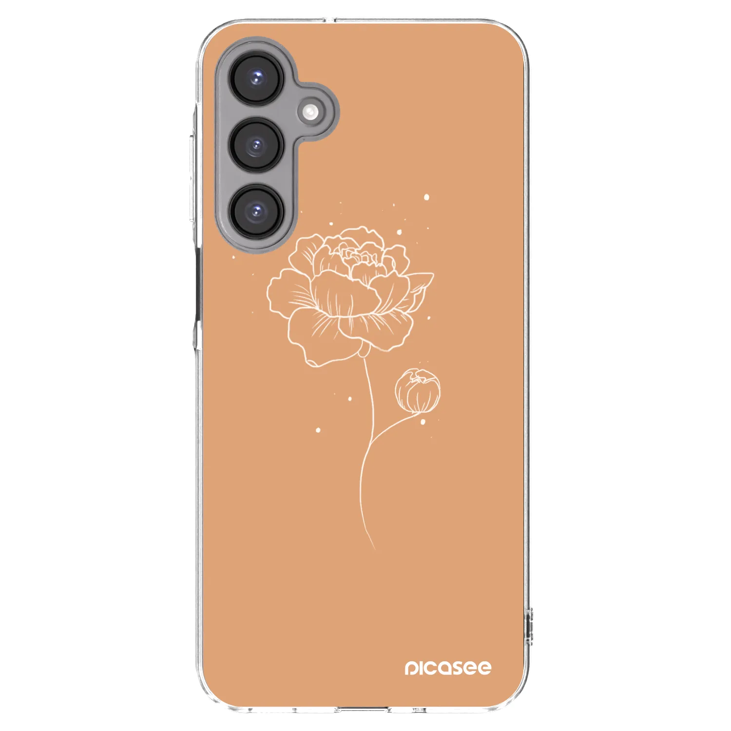 Picasee silikónový prehľadný obal pre Samsung Galaxy A16 4G - Peonies