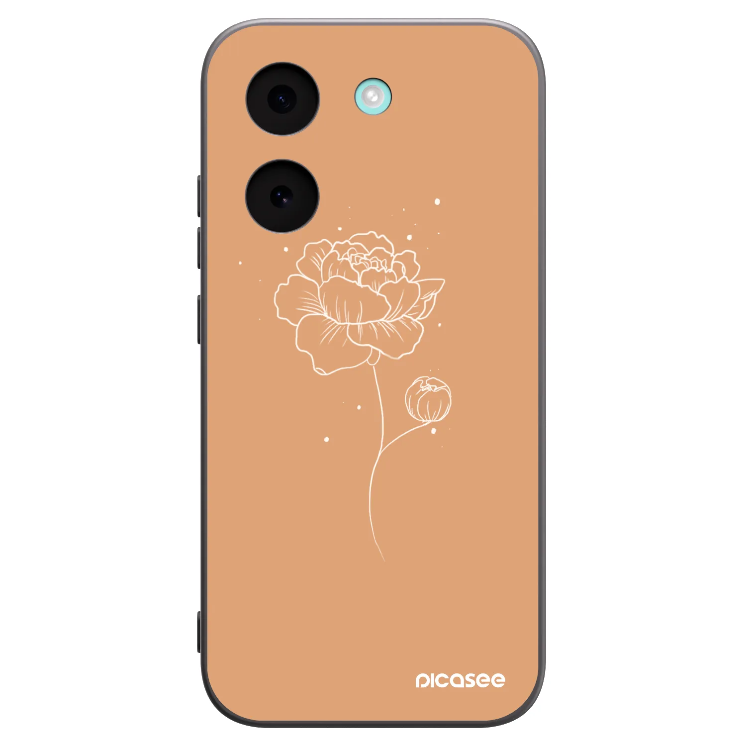 Picasee silikónový čierny obal pre Xiaomi Poco X8 Pro - Peonies