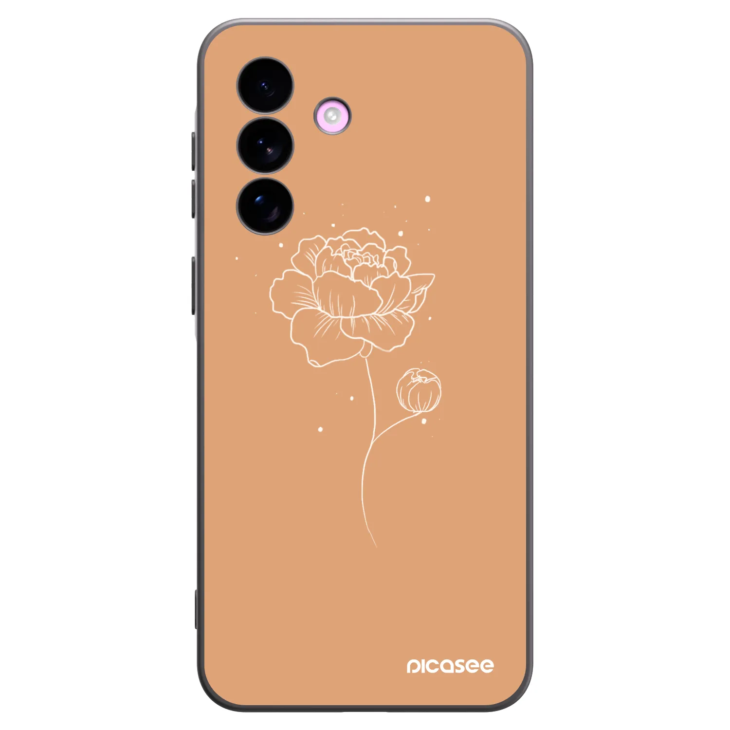 Picasee silikónový čierny obal pre Samsung Galaxy A57 5G - Peonies