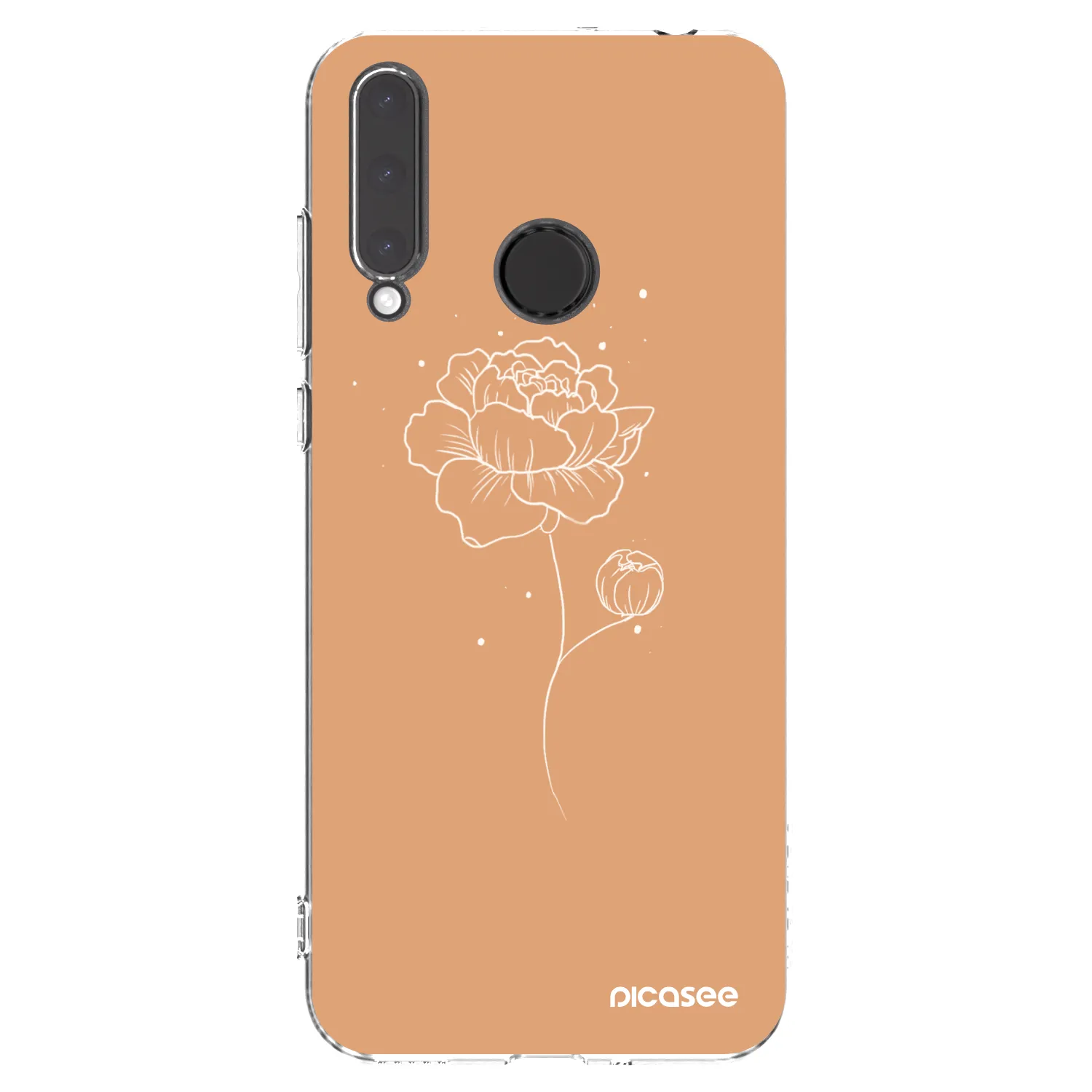 Picasee silikónový prehľadný obal pre Honor 20 Lite - Peonies