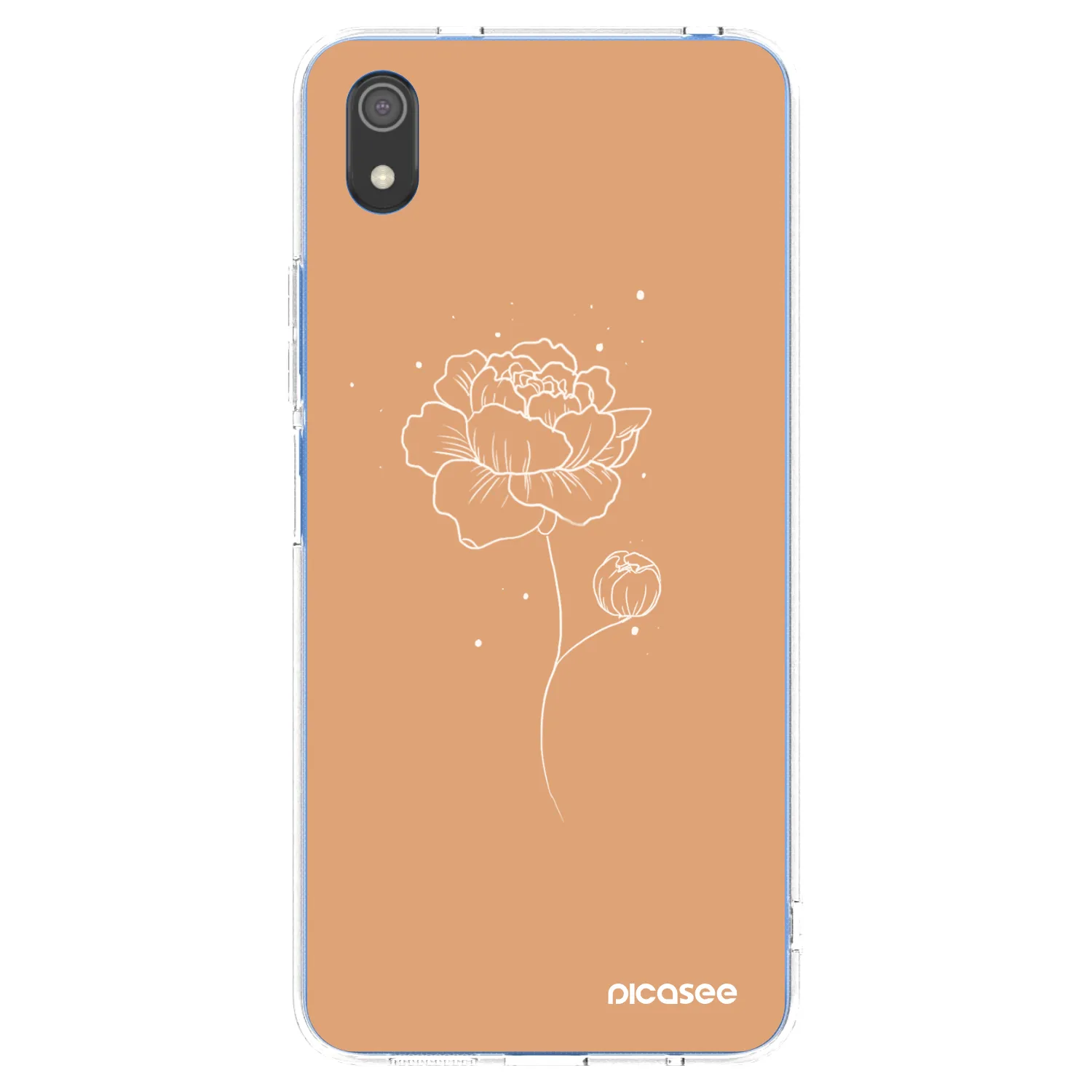 Picasee silikónový prehľadný obal pre Xiaomi Redmi 7A - Peonies