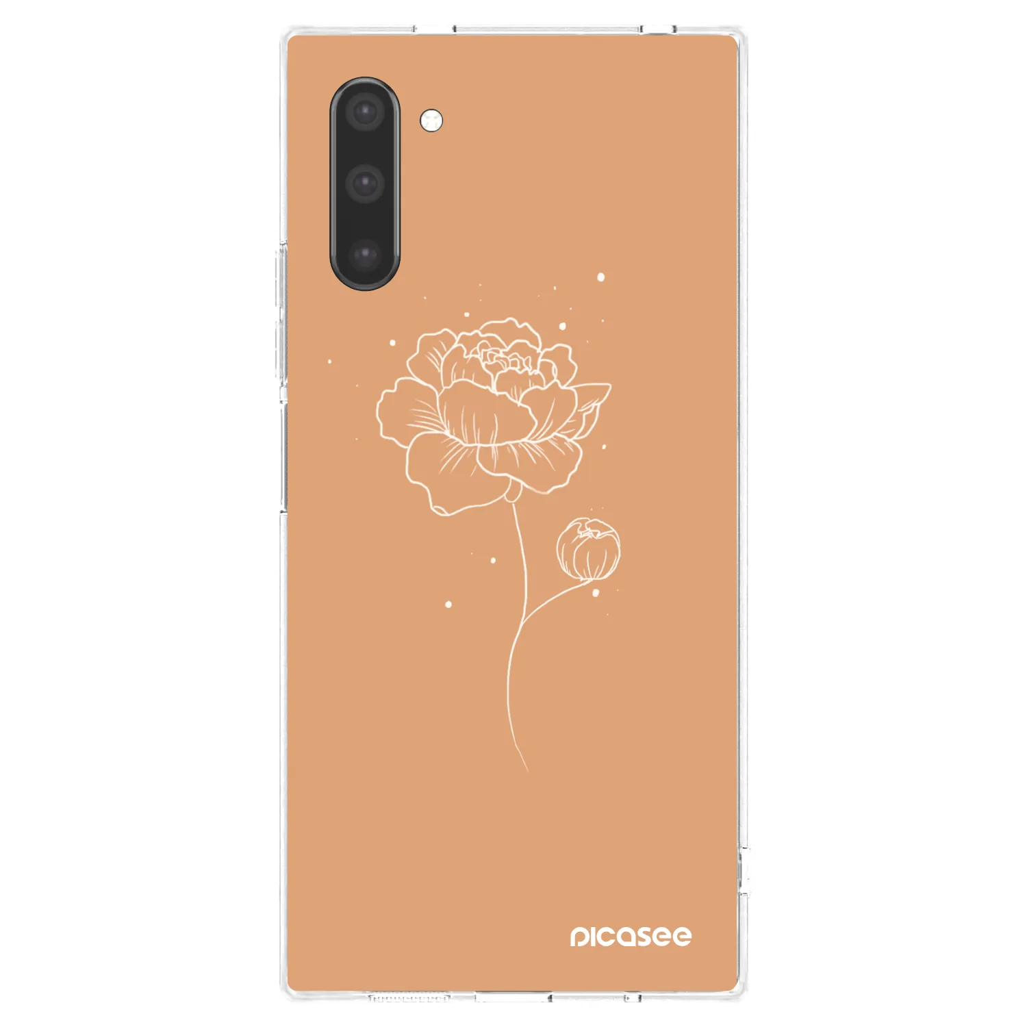 Picasee silikónový prehľadný obal pre Samsung Galaxy Note 10 N970F - Peonies