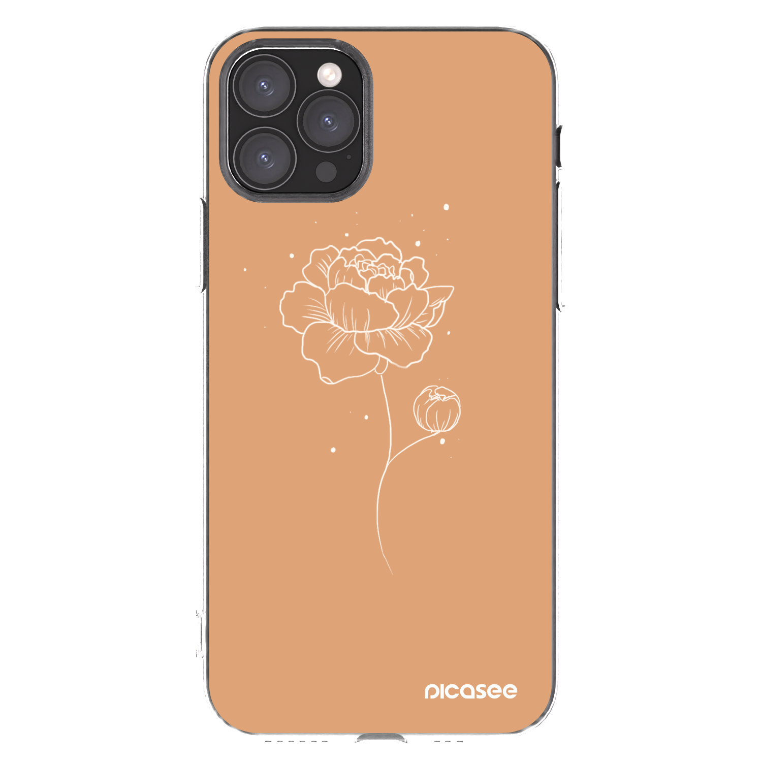 Picasee silikónový prehľadný obal pre Apple iPhone 11 Pro - Peonies
