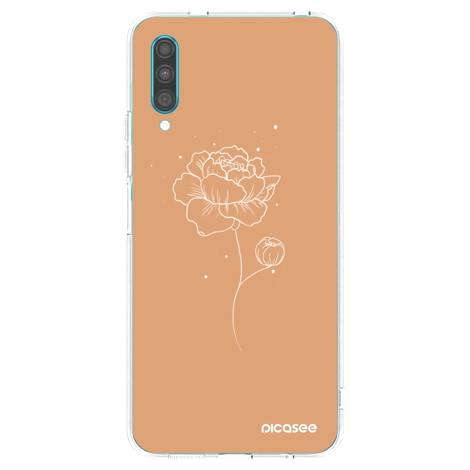 Picasee silikónový prehľadný obal pre Samsung Galaxy A30s A307F - Peonies