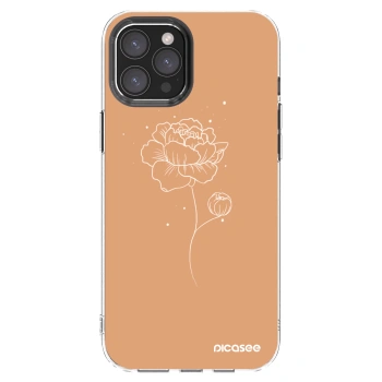 Picasee silikónový prehľadný obal pre Apple iPhone 12 Pro Max - Peonies