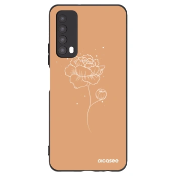 Picasee silikónový čierny obal pre Huawei P Smart 2021 - Peonies