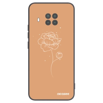 Picasee silikónový čierny obal pre Xiaomi Mi 10T Lite - Peonies
