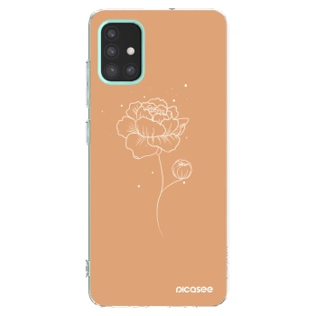 Picasee silikónový prehľadný obal pre Samsung Galaxy M31s - Peonies