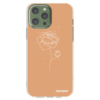 Picasee silikónový prehľadný obal pre Apple iPhone 13 Pro Max - Peonies