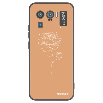 Picasee silikónový čierny obal pre Xiaomi Mi 11 Ultra - Peonies