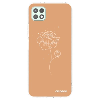 Picasee silikónový prehľadný obal pre Samsung Galaxy A22 A226B 5G - Peonies