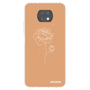 Picasee silikónový prehľadný obal pre Xiaomi Redmi Note 9T - Peonies
