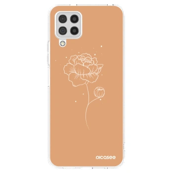 Picasee silikónový prehľadný obal pre Samsung Galaxy A22 A225F 4G - Peonies