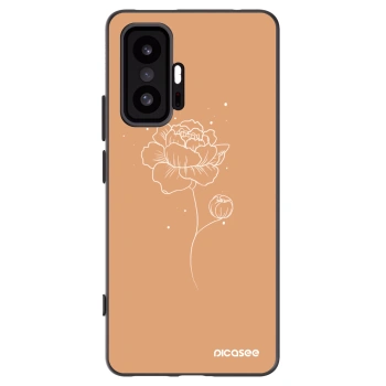 Picasee silikónový čierny obal pre Xiaomi 11T - Peonies