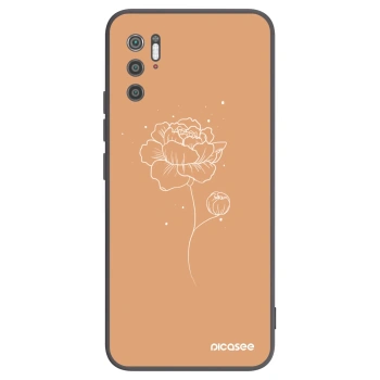 Picasee silikónový čierny obal pre Xiaomi Poco M3 Pro 5G - Peonies