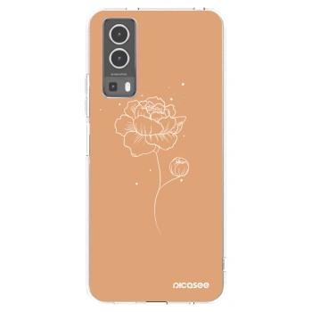 Picasee silikónový prehľadný obal pre Vivo Y72 5G - Peonies