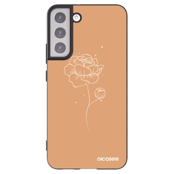 Picasee silikónový čierny obal pre Samsung Galaxy S22+ 5G - Peonies