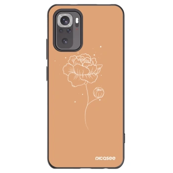 Picasee silikónový čierny obal pre Xiaomi Redmi Note 11S 4G - Peonies