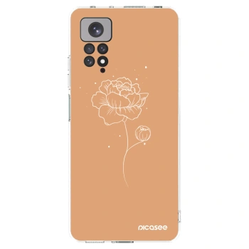 Picasee silikónový prehľadný obal pre Xiaomi Redmi Note 11S 4G - Peonies