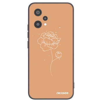 Picasee silikónový čierny obal pre Realme 9 Pro 5G - Peonies