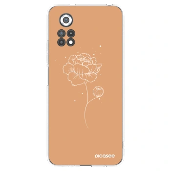 Picasee silikónový prehľadný obal pre Xiaomi Poco X4 Pro 5G - Peonies
