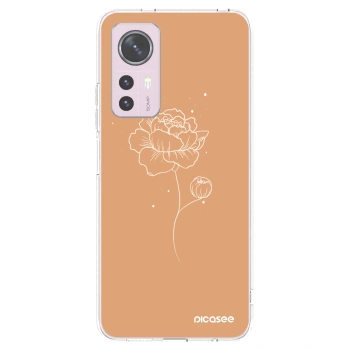Picasee silikónový prehľadný obal pre Xiaomi 12 - Peonies