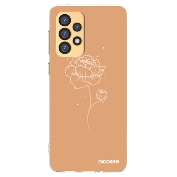 Picasee silikónový prehľadný obal pre Samsung Galaxy A33 5G A336 - Peonies