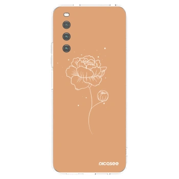 Picasee silikónový prehľadný obal pre Sony Xperia 10 IV 5G - Peonies